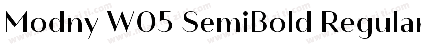 Modny W05 SemiBold Regular字体转换